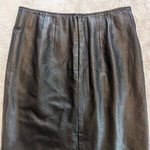 Apt. 9 | Lambskin Leather A Line Skirt SZ 12